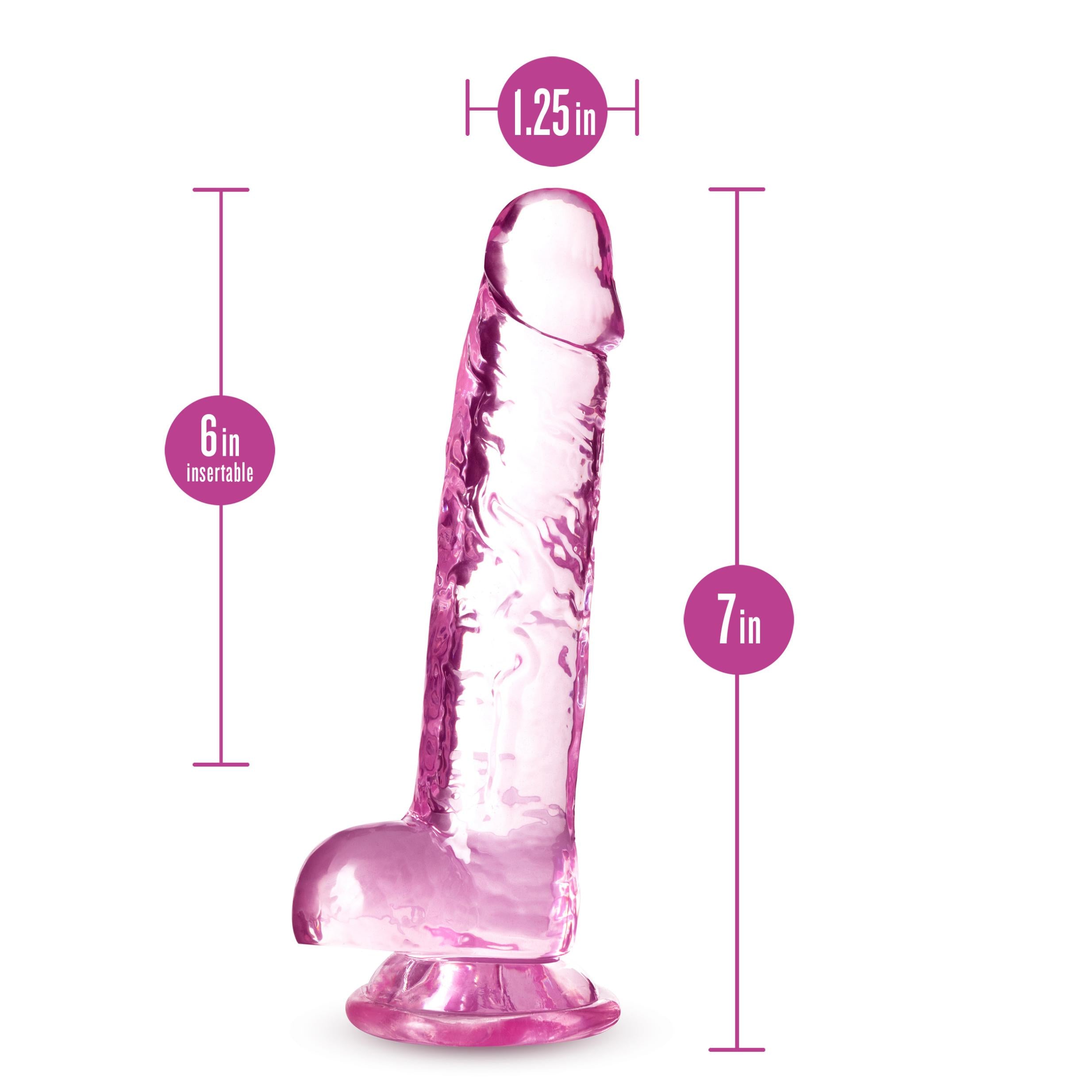 Naturally Yours - 7 Inch Crystalline Dildo -  Diamond