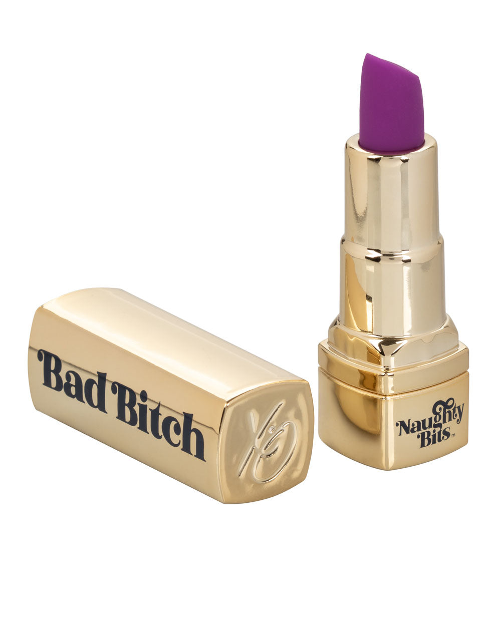 Naughty Bits Bad Bitch Lipstick Vibrator - Purple