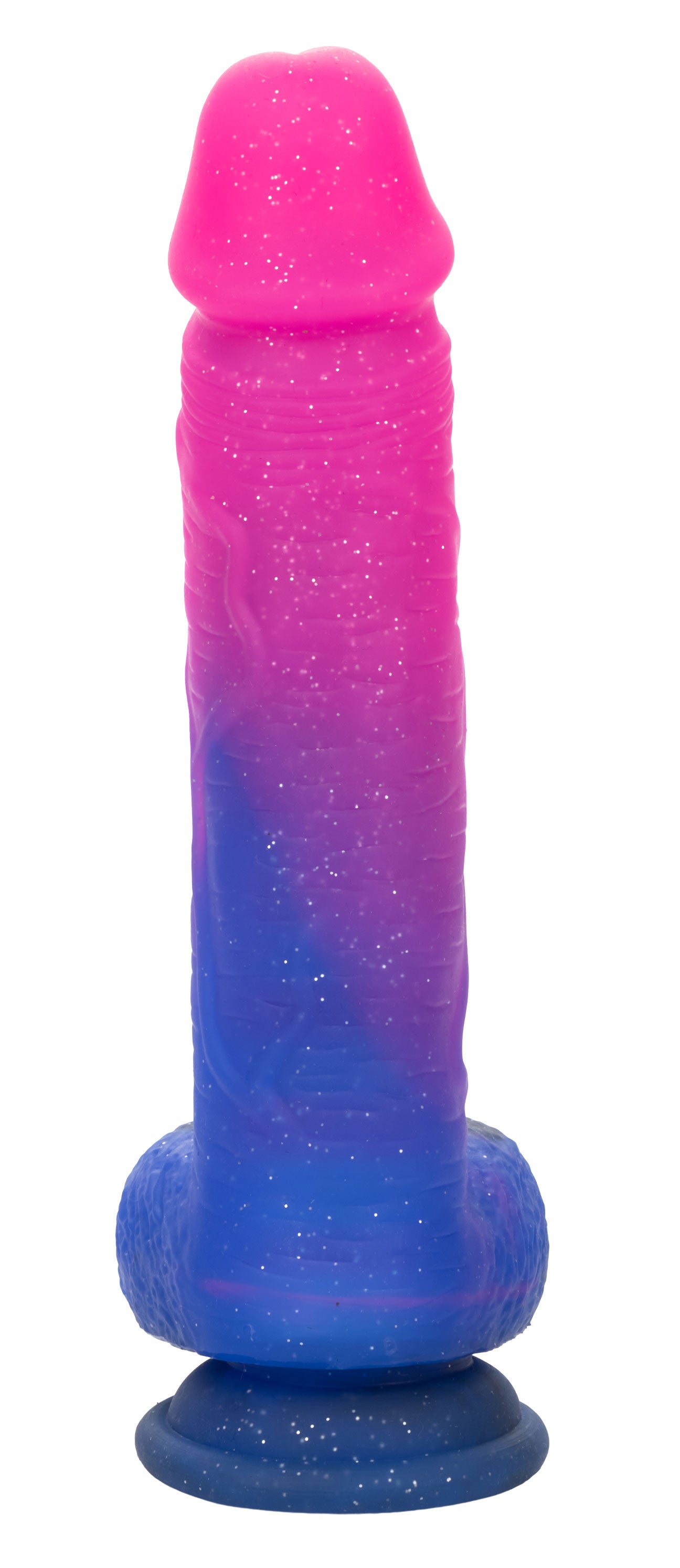 Naughty Bits Ombre Hombre XL Vibrating Dildo -  -  Pink/purple