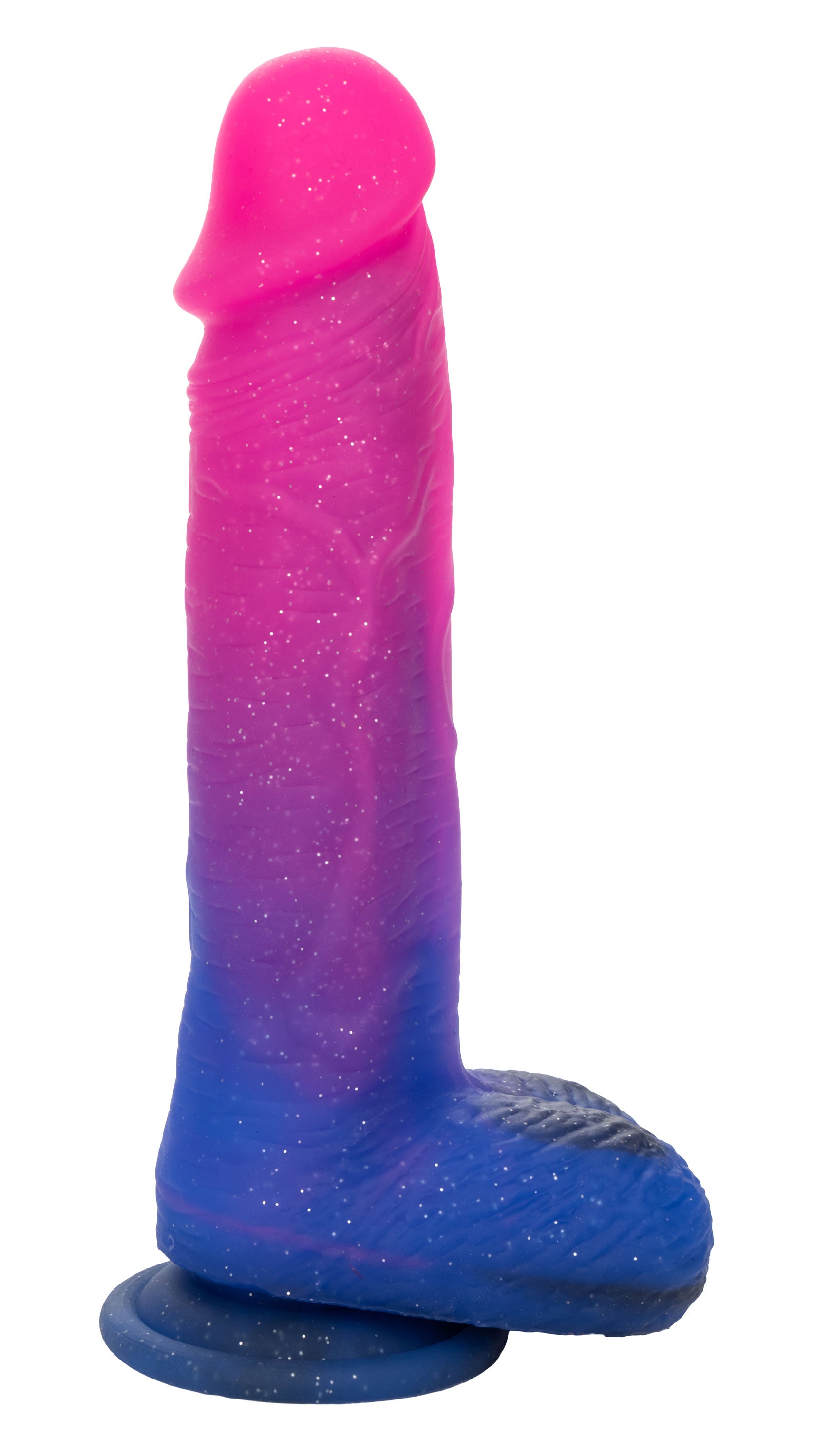 Naughty Bits Ombre Hombre XL Vibrating Dildo -  -  Pink/purple