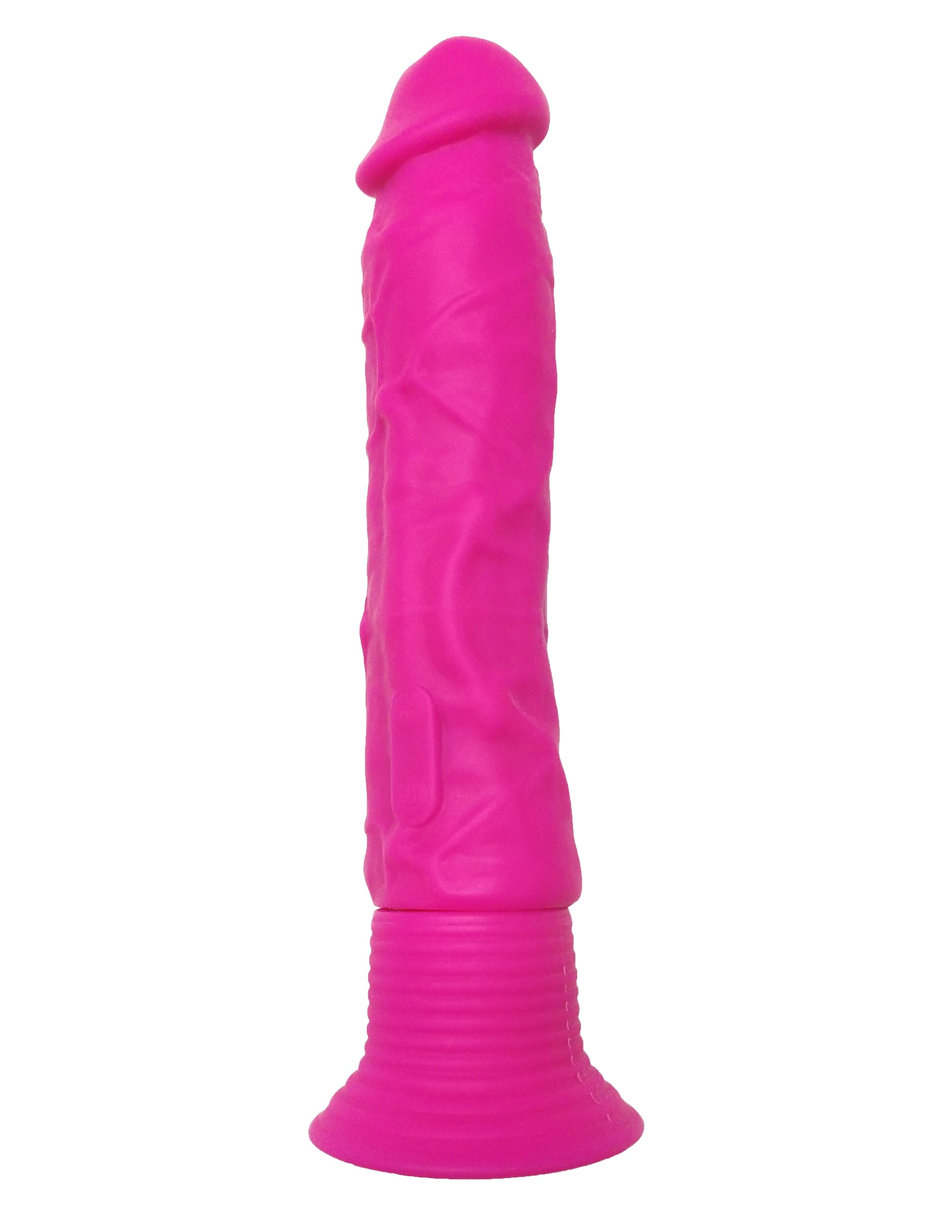 Neon Silicone Wall Banger Vibrator Pink