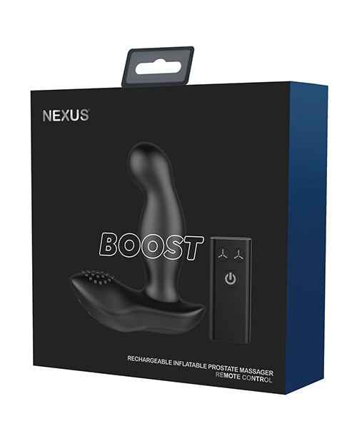 Nexus Boost Prostate Massager W/inflatable Tip - Black