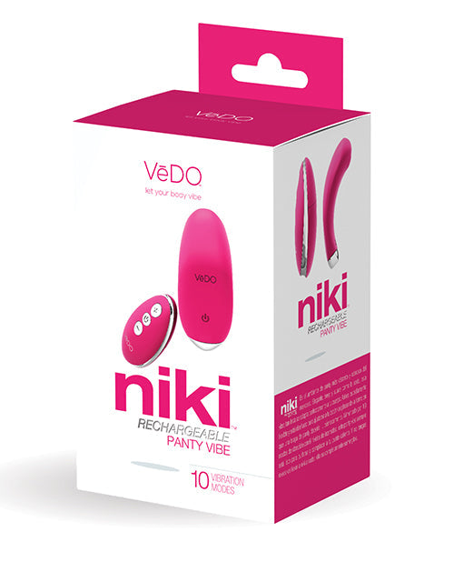 Niki Rechargeable Flexible Magnetic Panty Vibe Foxy Pink