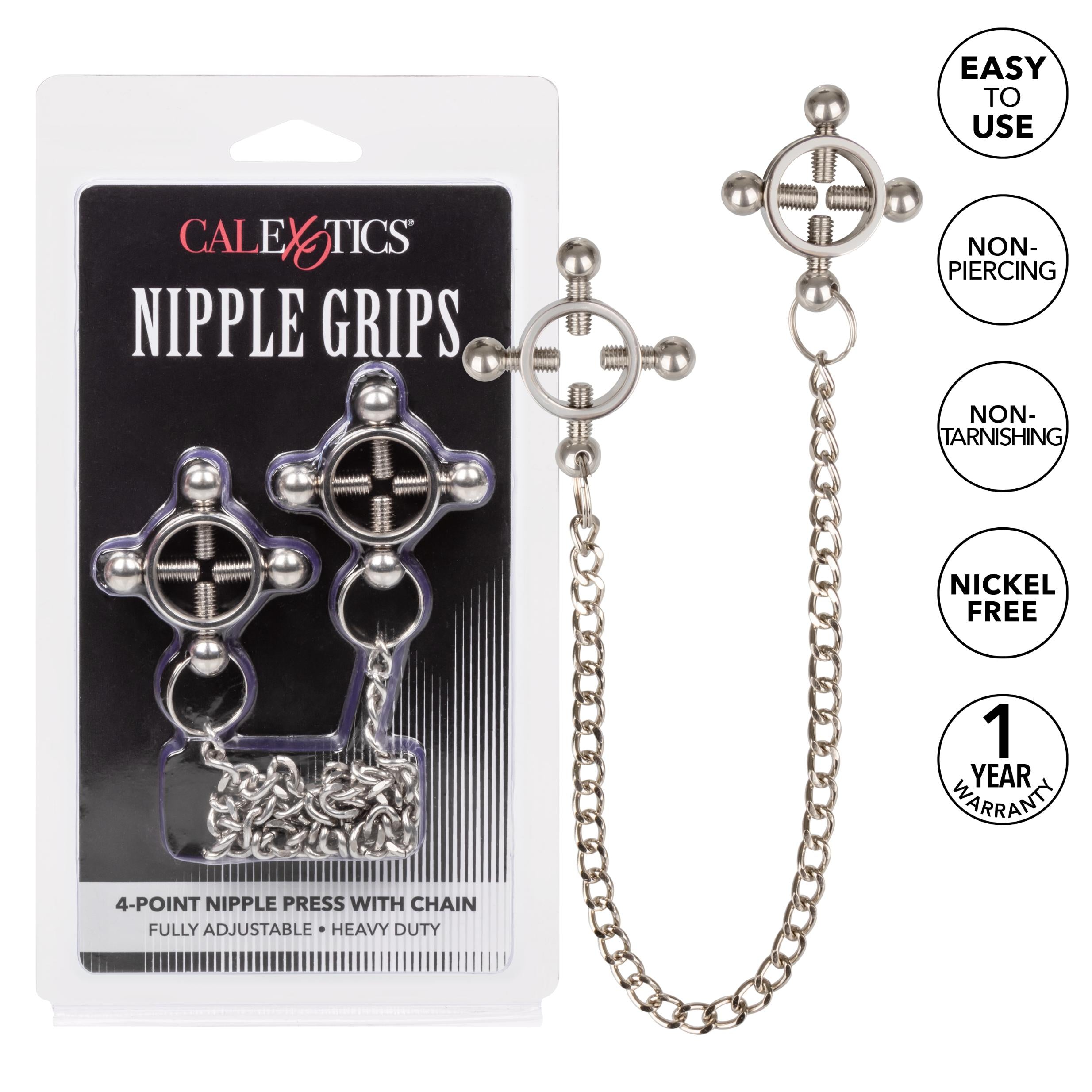 Nipple Grips 4-Point Nipple Press With Chain