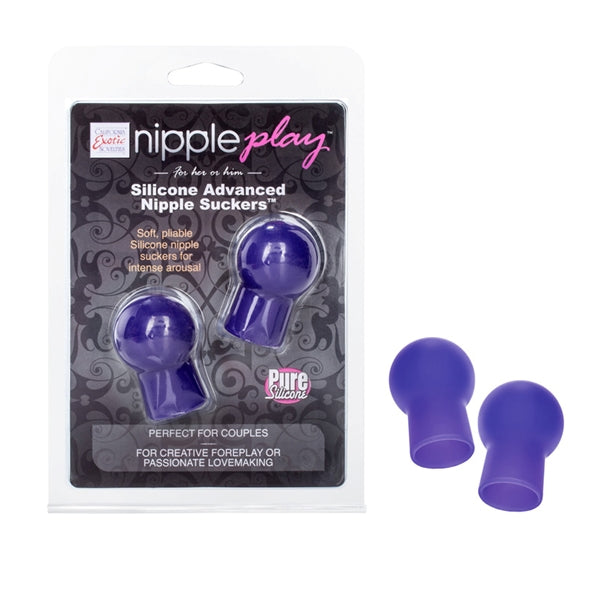 Nipple Play Silicone Advanced Nipple Suckers -  Black