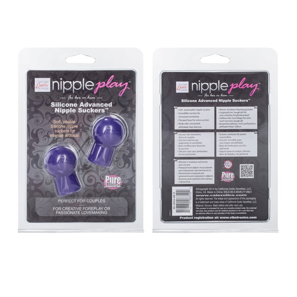 Nipple Play Silicone Advanced Nipple Suckers -  Black