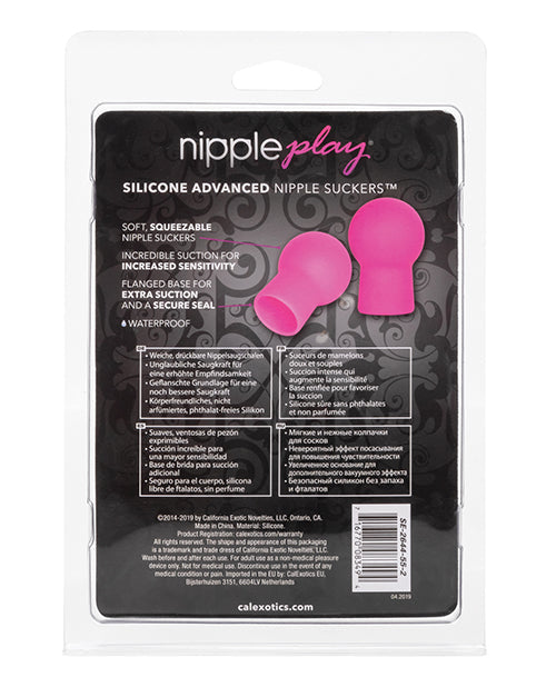 Nipple Play Silicone Advanced Nipple Suckers -  Black