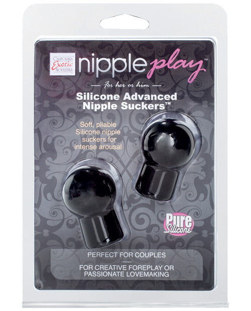 Nipple Play Silicone Advanced Nipple Suckers -  Black Black