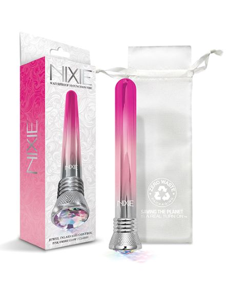 Nixie Jewel Ombre Classic Vibrator Pink Ombre Glow