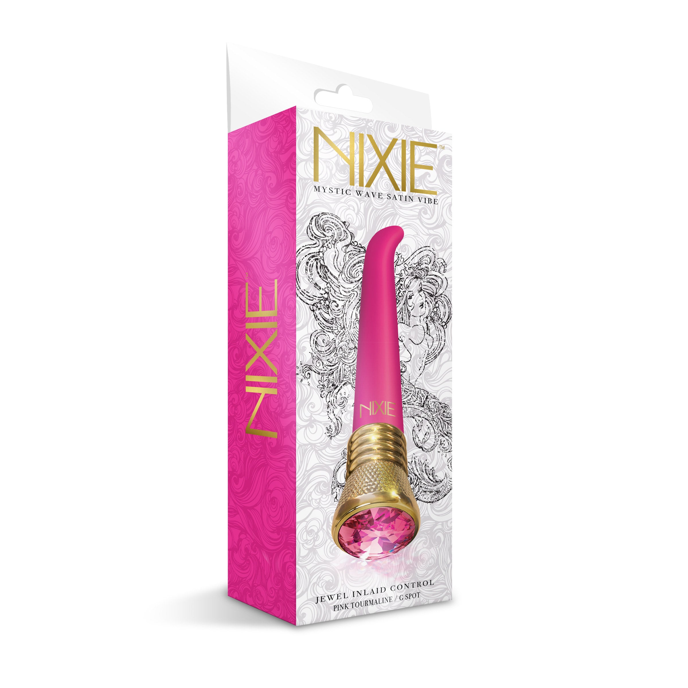 Nixie Jewel Satin G-Spot Vibrator 10 Function -  Pink Tourmaline