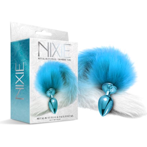 Nixie Metal Plug W/ Ombre Tail Medium Metallic