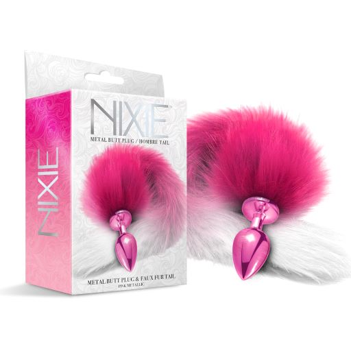 Nixie Metal Plug W/ Ombre Tail Medium Metallic