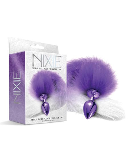 Nixie Metal Plug W/ Ombre Tail Medium Metallic