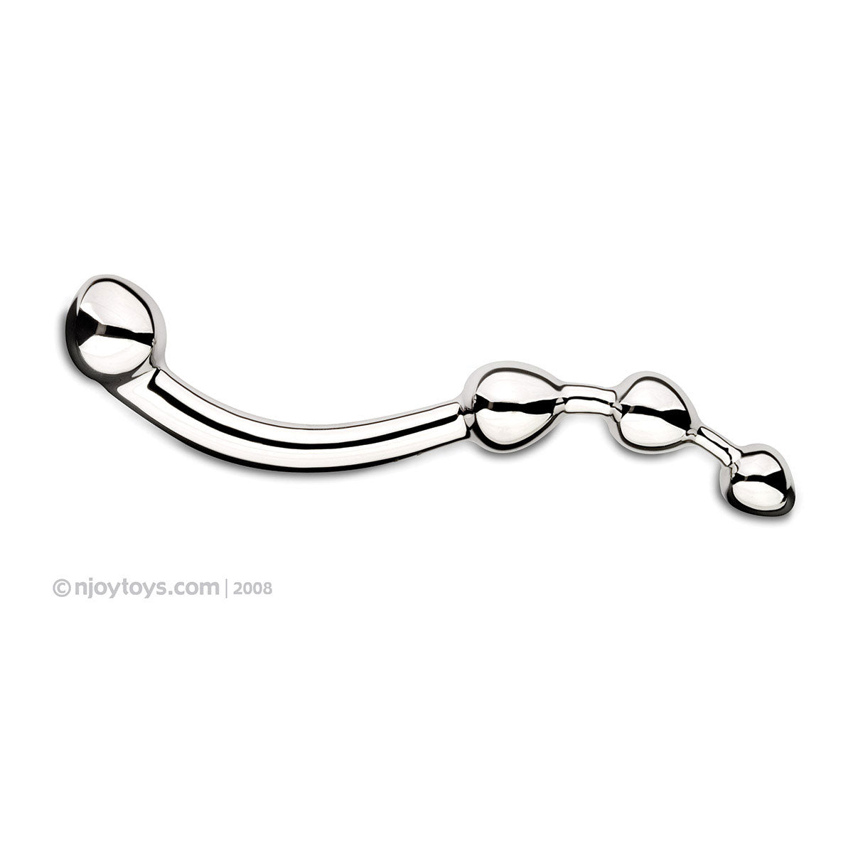 njoy Fun Stainless Steel Wand Dildos with Beads