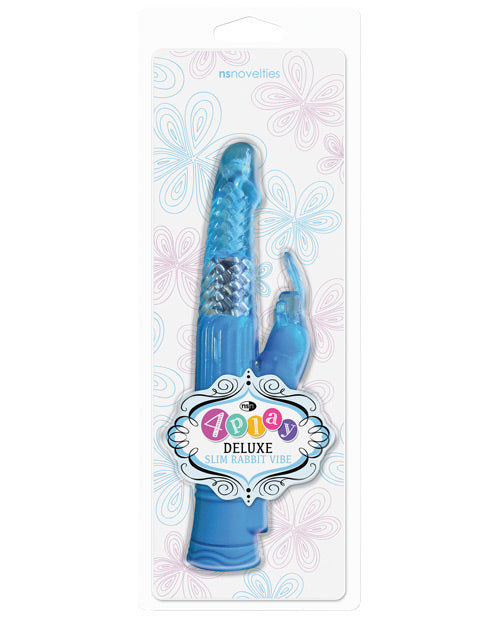 NS Novelties 4play Slim Rabbit Vibe Blue