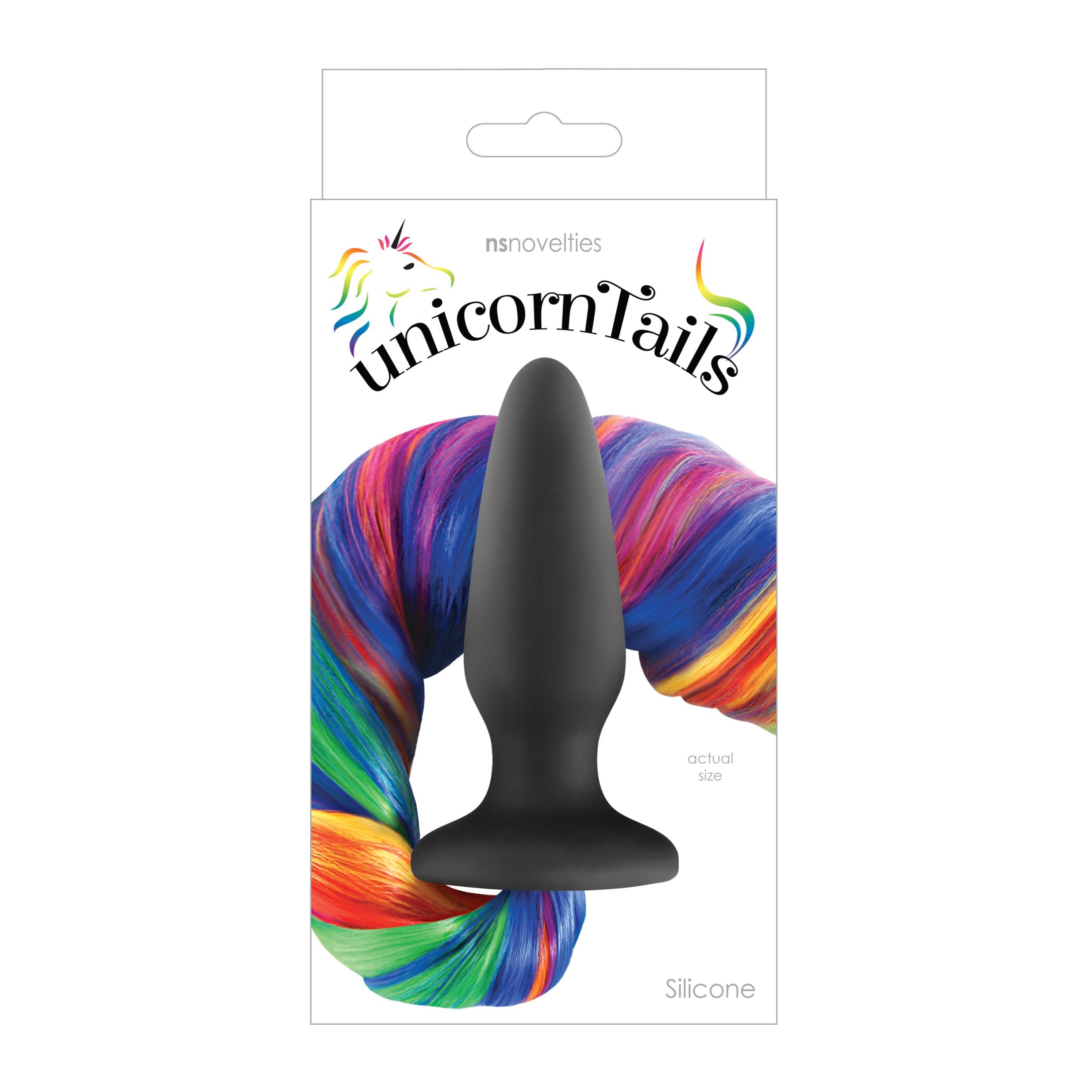Nsnovelties' Unicorn Tails Anal Plug - Rainbow Rainbow