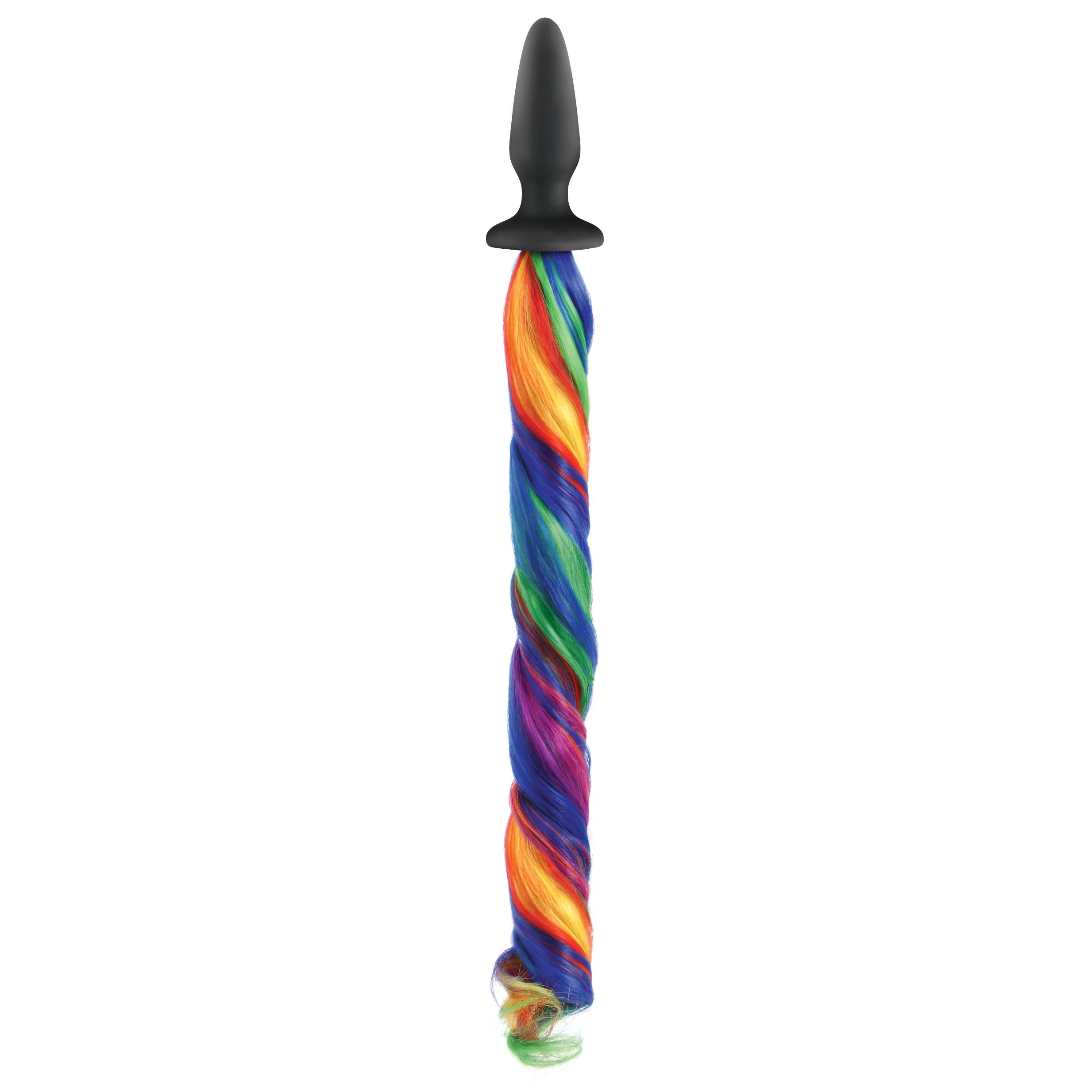 Nsnovelties' Unicorn Tails Anal Plug - Rainbow Rainbow