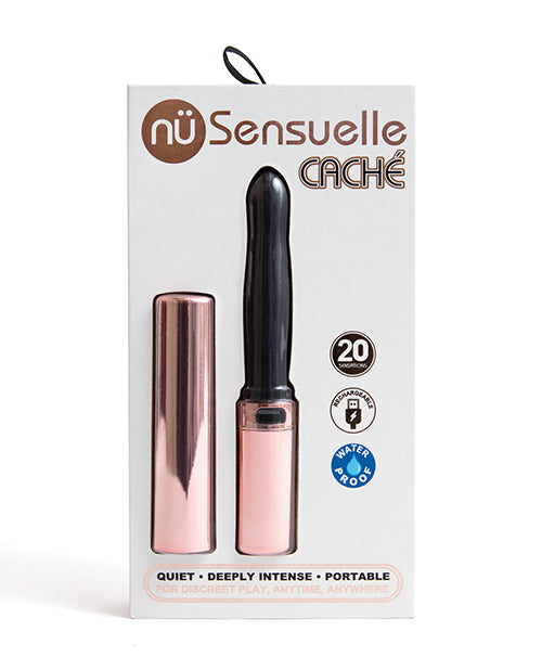 Nu Sensuelle Cache 20 Functions Covered Lipstick Vibrator Rose Gold