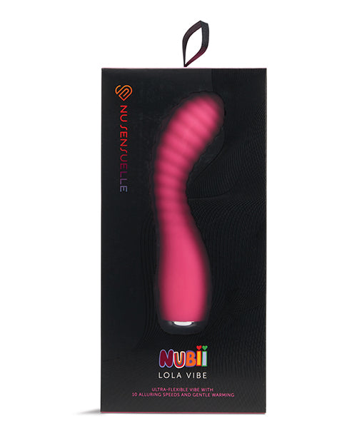 Nu Sensuelle Lola Nubii Flexible Warming Vibrator Pink