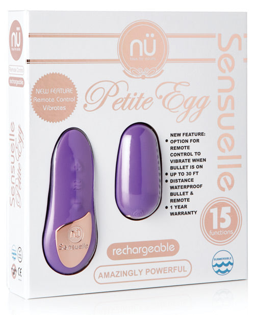 Nu Sensuelle Remote Control Petite Egg - 15 Function Purple