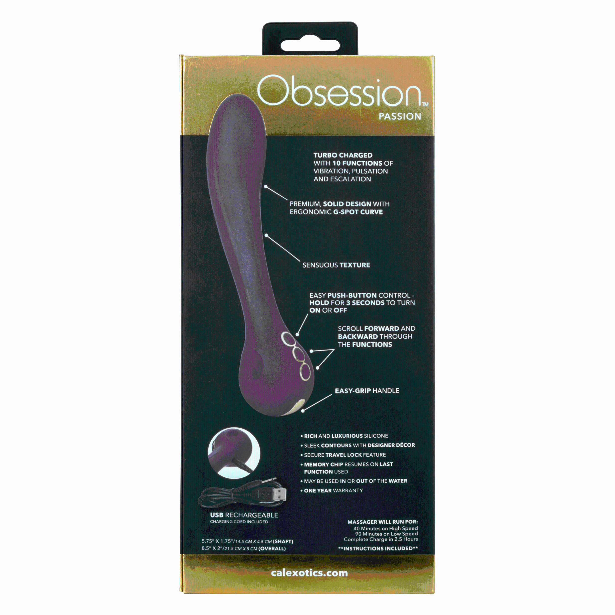 Obsession Passion G-Spot Vibrator, by CalExotics