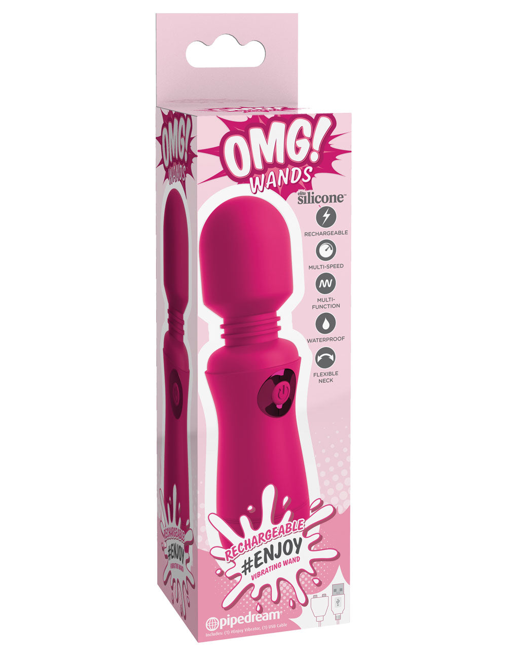 Omg # Enjoy Rechargeable Wand Fuchsia