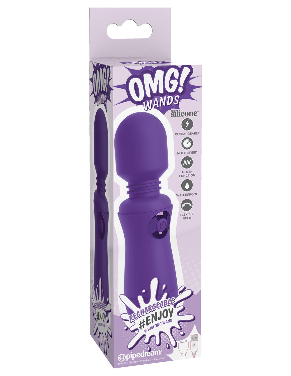 Omg # Enjoy Rechargeable Wand Purple