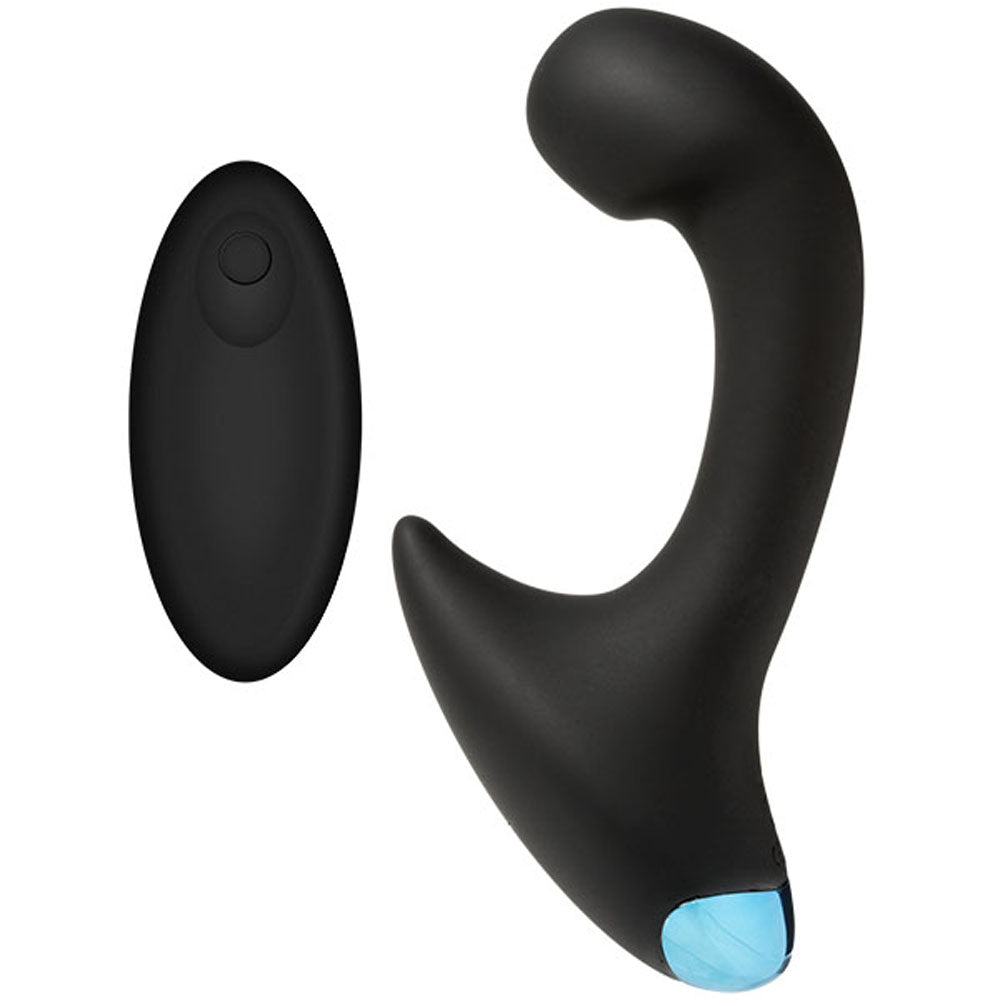 Optimale Vibrating P Massager W/wireless Remote - Black