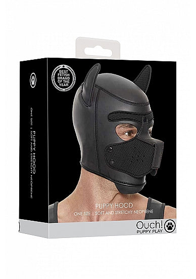 Ouch! Neoprene Puppy Hood Black