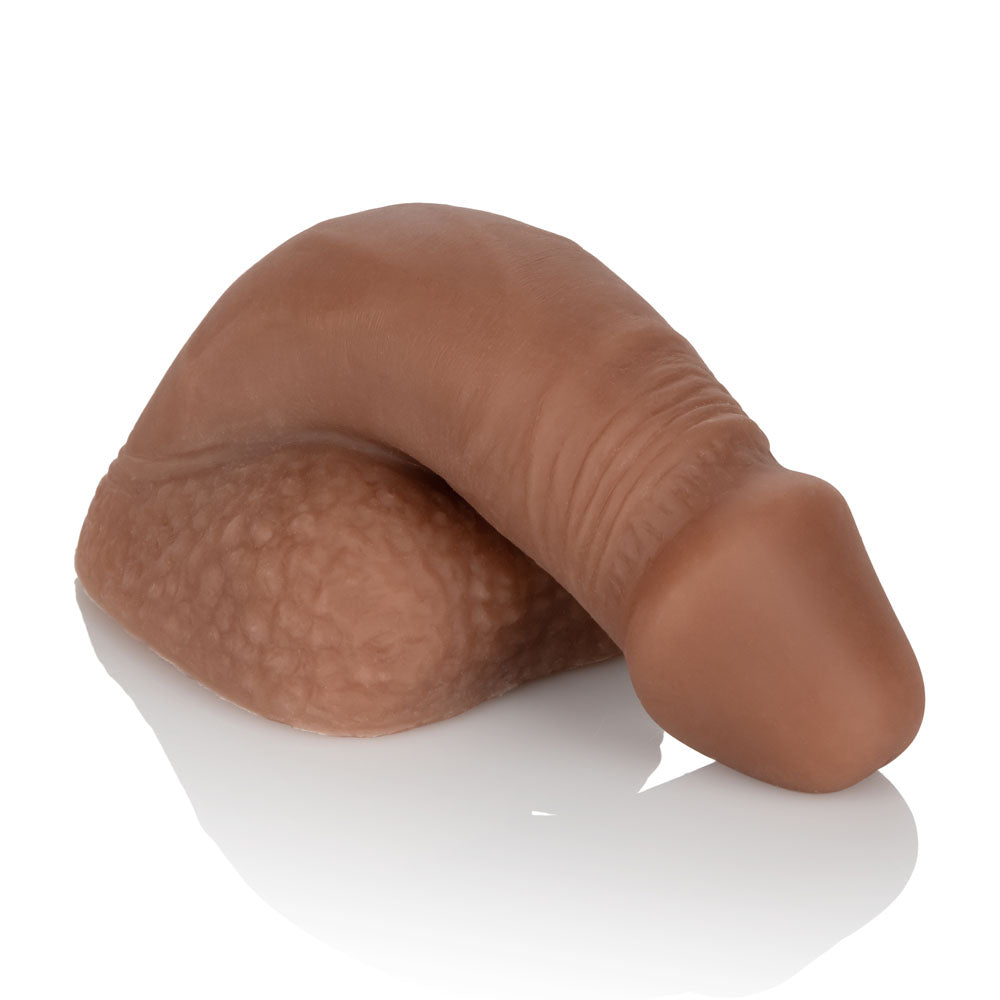 Packer Gear 5&quot; Silicone Packing Penis - Brown