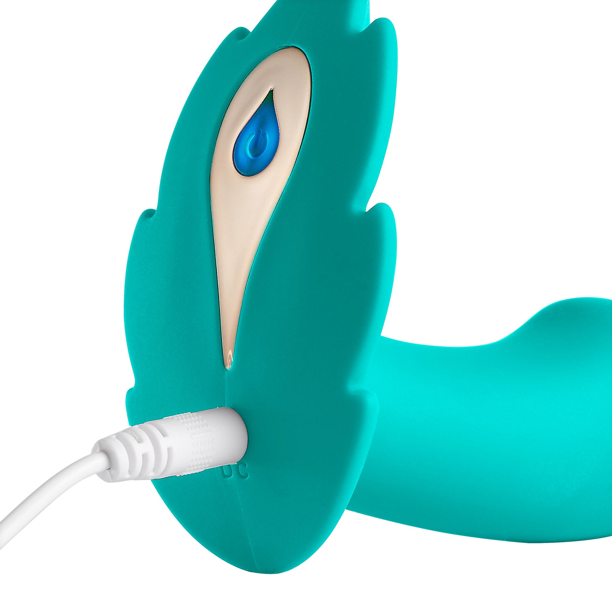 Partner Panty Leaf Vibrator With Remote Control -  Teal