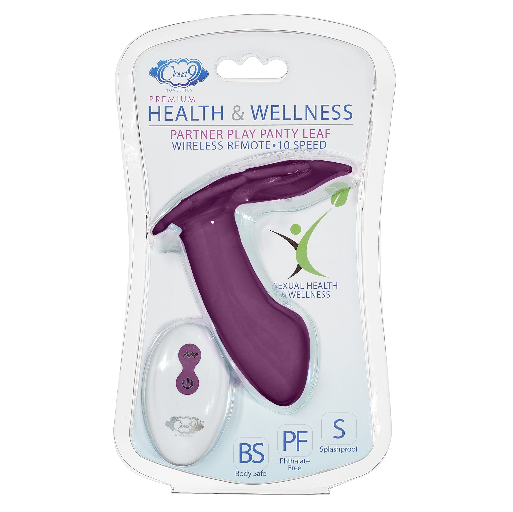 Partner Panty Leaf Vibrator With Remote Control -  Teal Plum