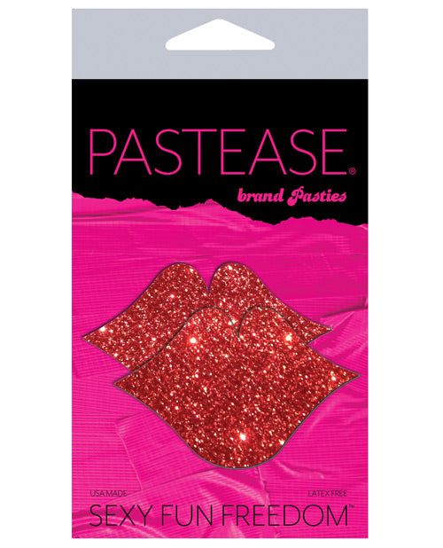 Pastease Glitter Lips - Red O/s