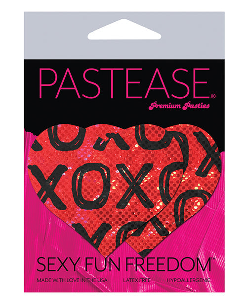 Pastease Shattered Glass Disco Ball W/ Xo Heart Red/black