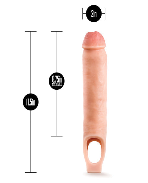 Performance Plus - 9 Inch Silicone Cock Sheath  Penis Extender - Vanilla