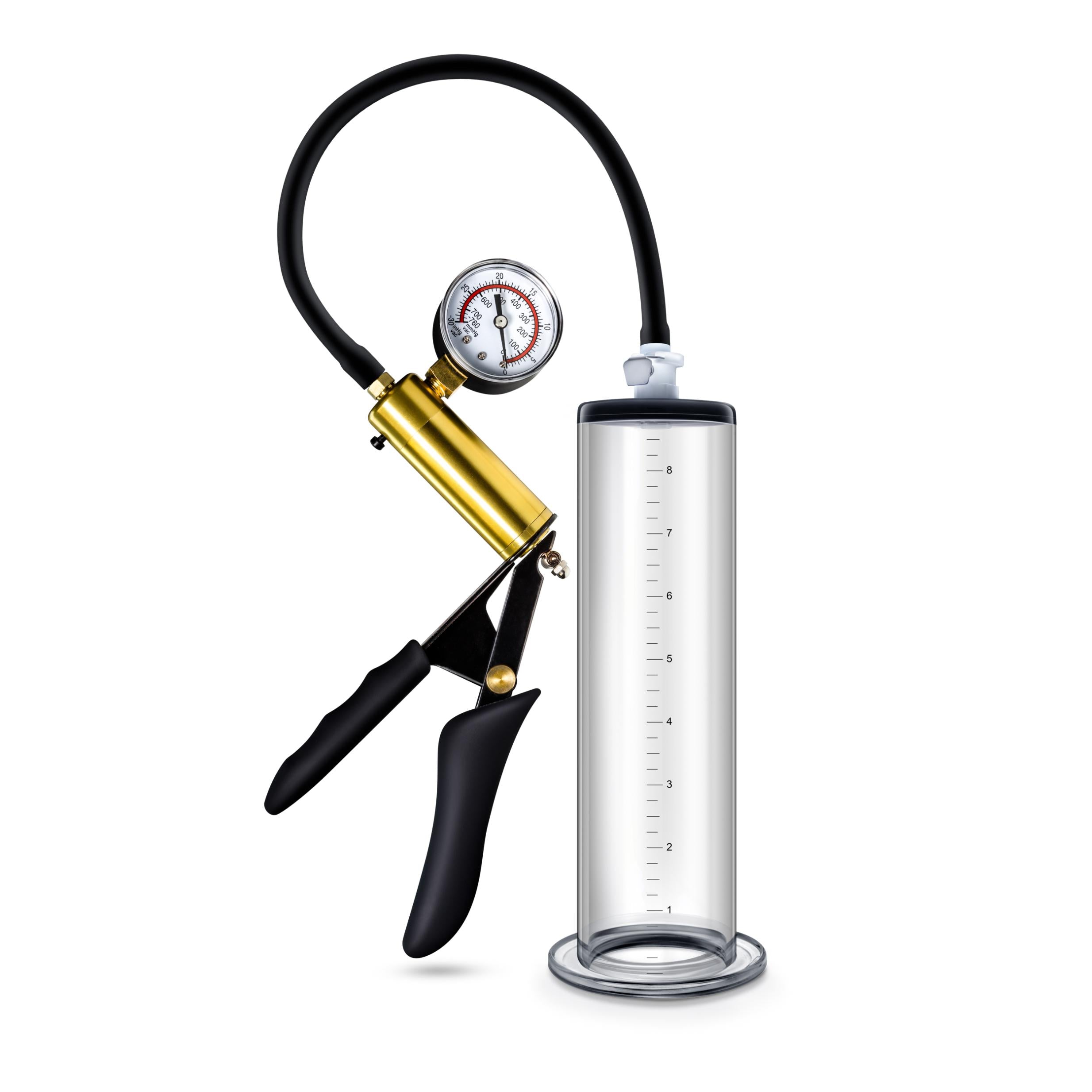 Performance - Vx6 Vacuum Penis Pump With Brass  Pistol &amp; Pressure Gauge - Clear