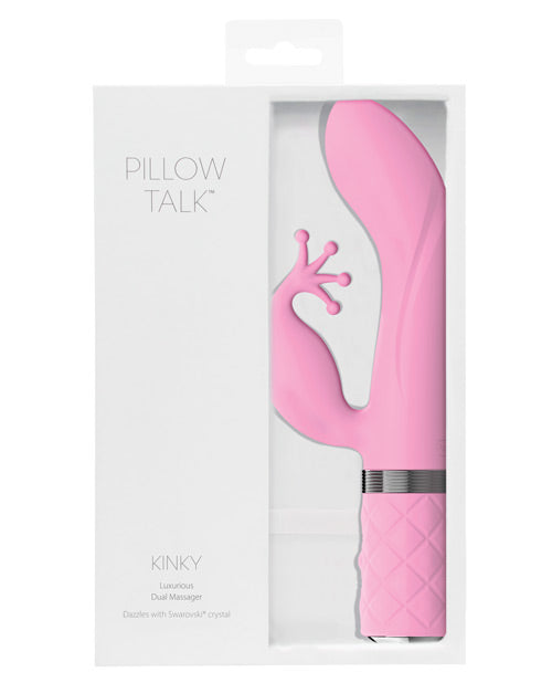 Pillow Talk Kinky Clitoral Rabbit Vibrator with Swarovski Crystal Pink