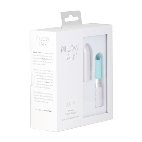 Pillow Talk Lusty Flickering Massager W/ Crystal