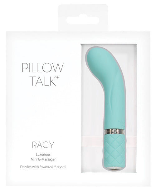 Pillow Talk Racy Vibrator W/ Swarovski Crystal Teal