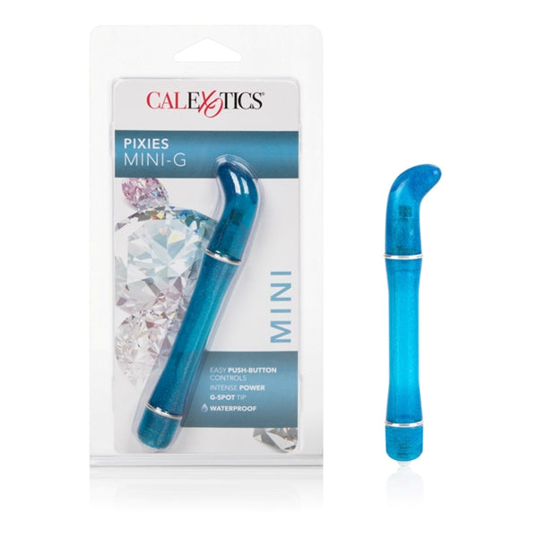 Pixies Mini G for G-Spot Stimulation Waterproof Vibrator - Blue Blue