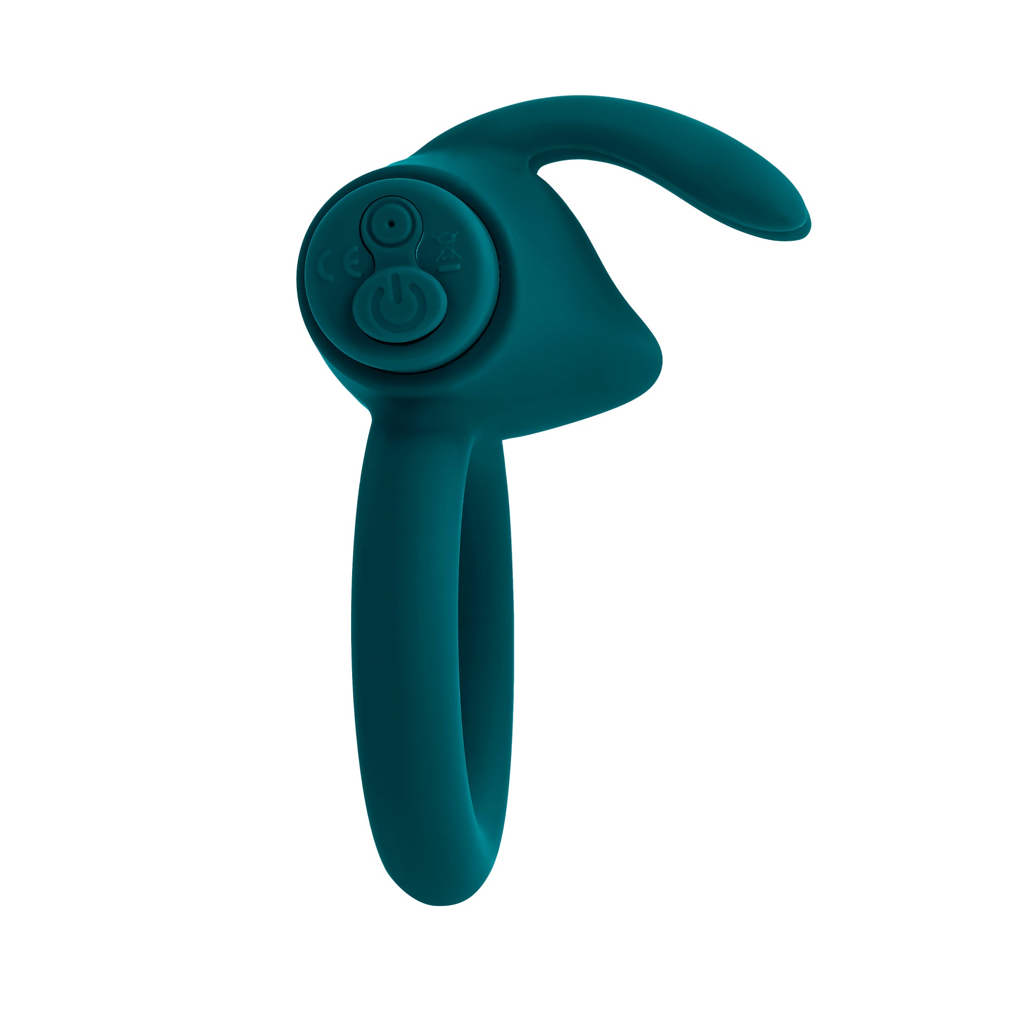 Playboy Pleasure Bunny Buzzer Cock Ring - Deep Teal