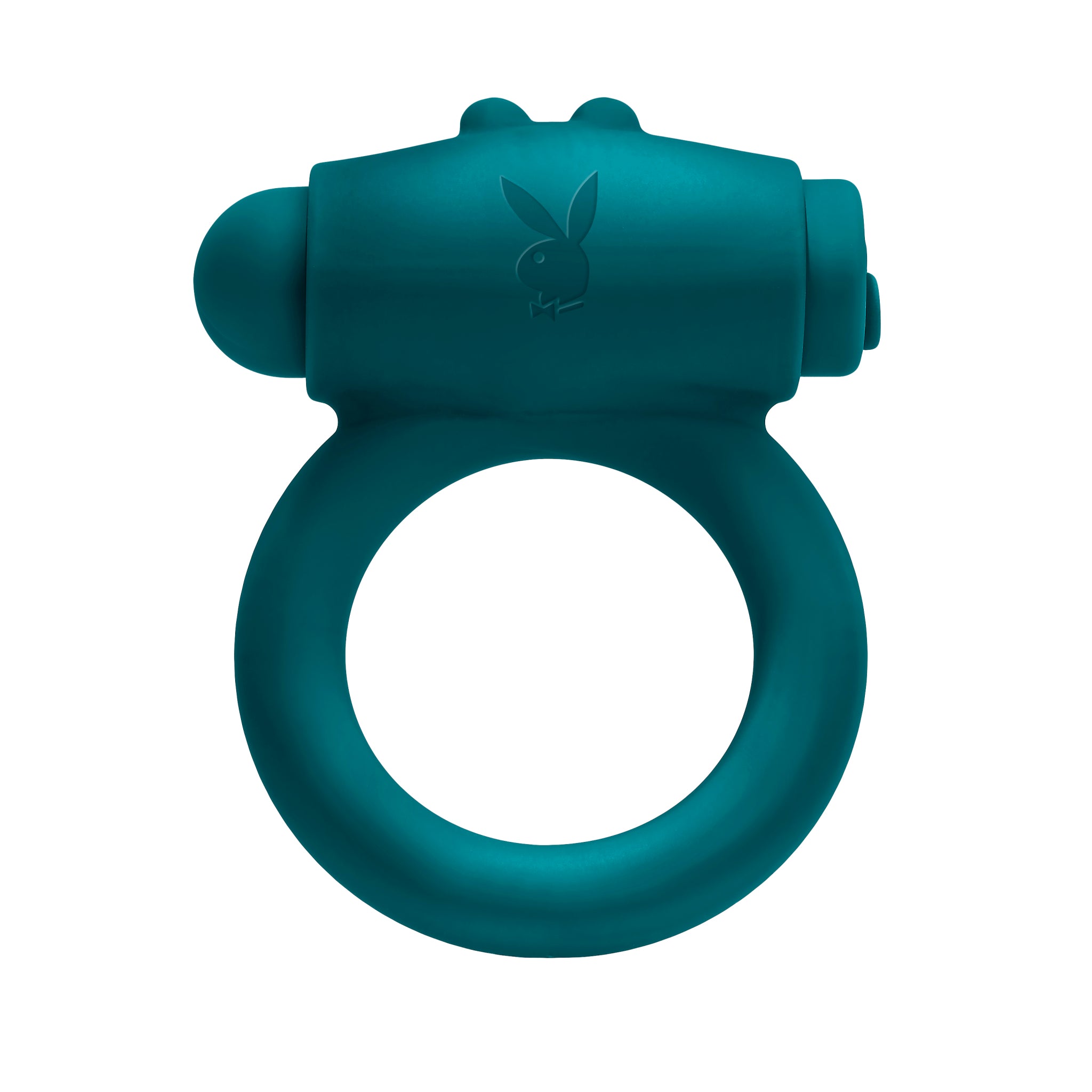 Playboy Pleasure Bunny Buzzer Cock Ring - Deep Teal