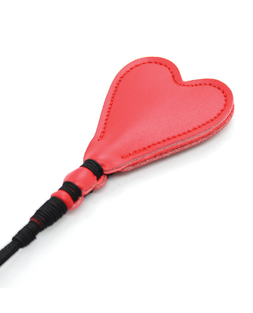 Plesur 26" Heart Pvc Crop - Black/red