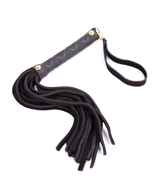 Plesur Mini Leather Flogger Black