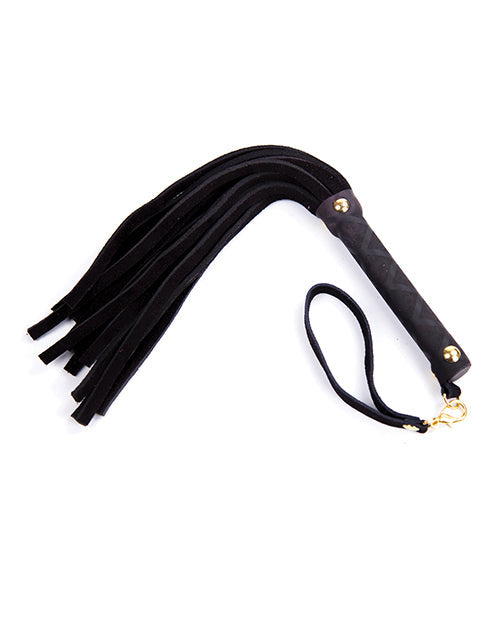 Plesur Mini Leather Flogger Black