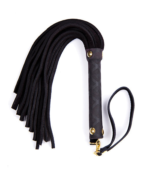 Plesur Mini Leather Flogger Black