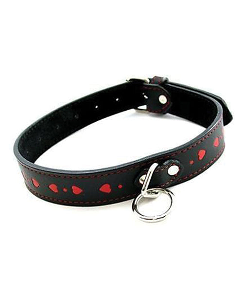 Plesur Pvc Collar Black/red