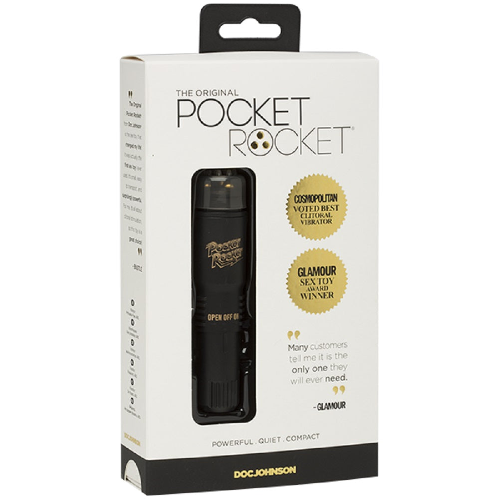 Pocket Rocket Vibrator The Original Limited Edition Black