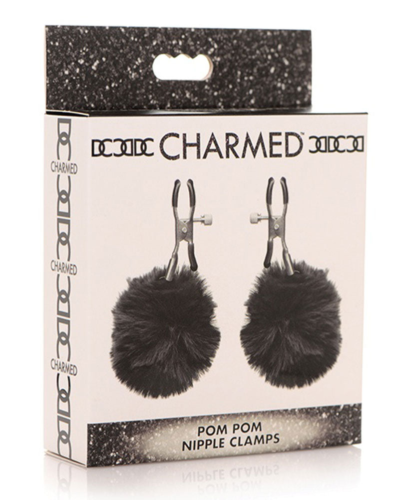 Pom Pom Nipple Clamps Black