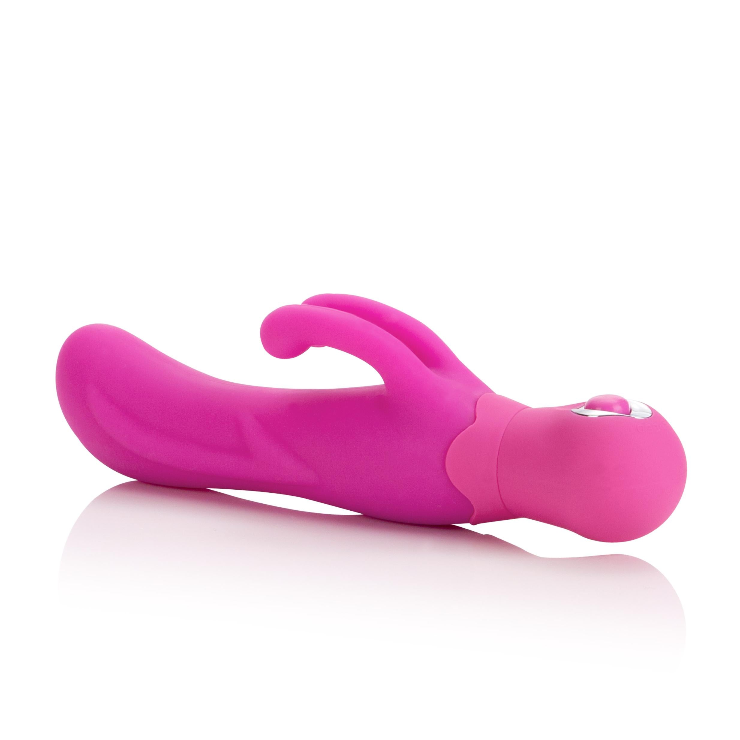 Posh Silicone Double Dancer Rabbit Vibrator - Pink Pink